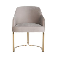 Richmond Interiors Hadley Chair in Khaki Velvet