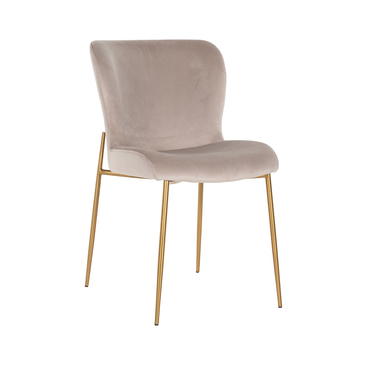 Richmond Odessa Chair Khaki Velvet & Brushed Gold