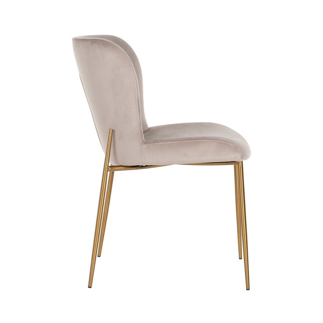 Richmond Odessa Chair Khaki Velvet & Brushed Gold