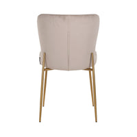 Richmond Odessa Chair Khaki Velvet & Brushed Gold