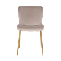 Richmond Odessa Chair Khaki Velvet & Brushed Gold