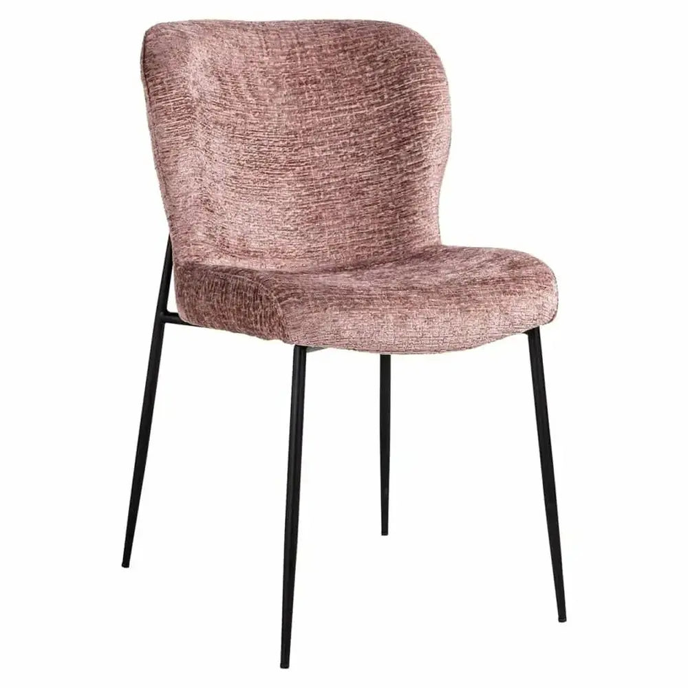  Richmond-Richmond Interiors Darby Pale Fushion Chair in Black-Pink  077 