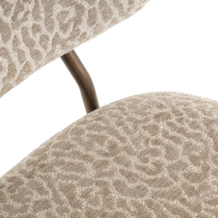 Xenia Set of 2 Leopard Print Counter Stools - Beige Richmond 7