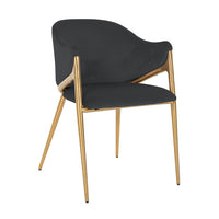 Richmond Interiors Gwen Antraciet Velvet Chair