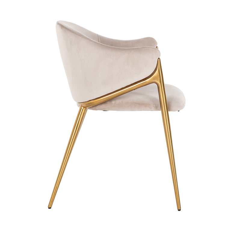 Richmond Gwen Chair Khaki Velvet