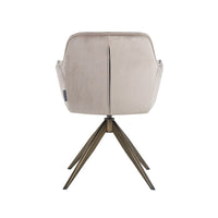 Richmond Aline Swivel Chair Khaki Velvet