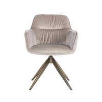 Richmond Aline Swivel Chair Khaki Velvet