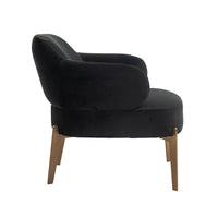 Richmond Venus Chair in Antracite Velvet