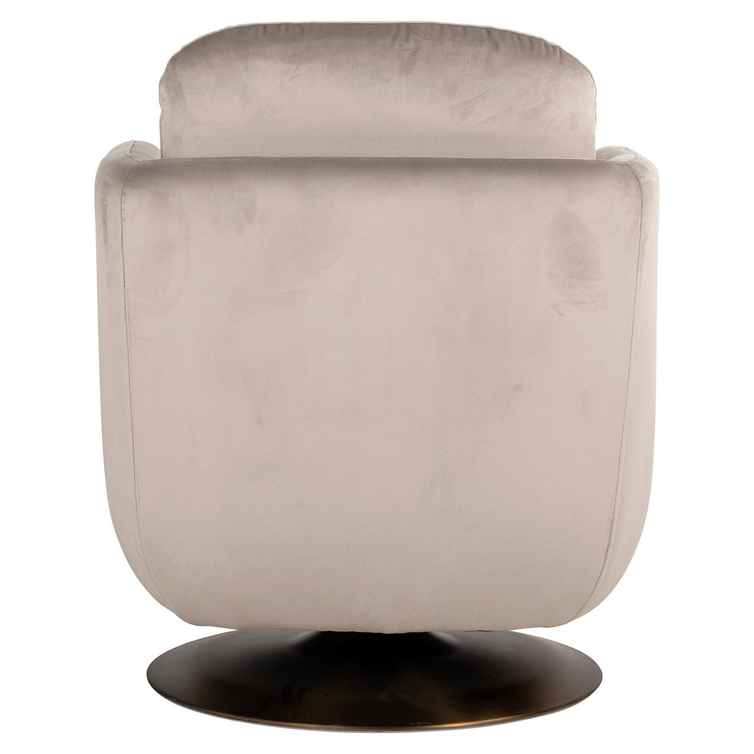 Turner Swivel Chair - Khaki Velvet Richmond 4