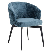 Richmond Interiors Amphara Chenille Chair in Blue