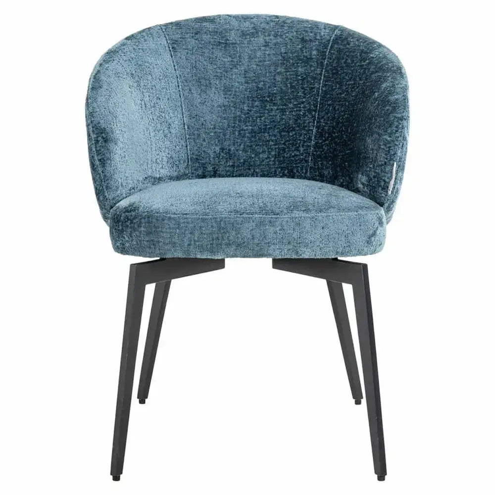  Richmond-Richmond Interiors Amphara Chenille Chair in Blue-Blue  589 