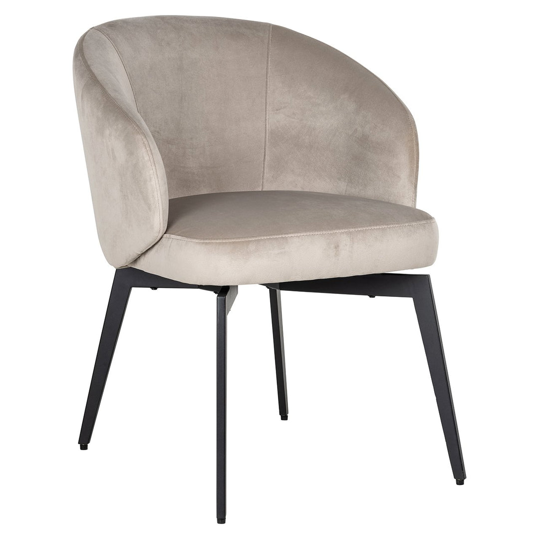 Amphara Velvet Chair - Khaki Richmond 2
