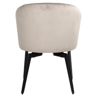 Richmond Interiors Amphara Velvet Chair in Khaki