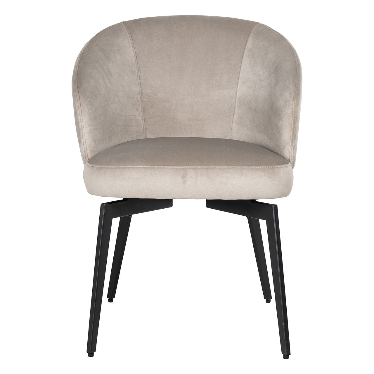 Richmond Interiors Amphara Velvet Chair in Khaki