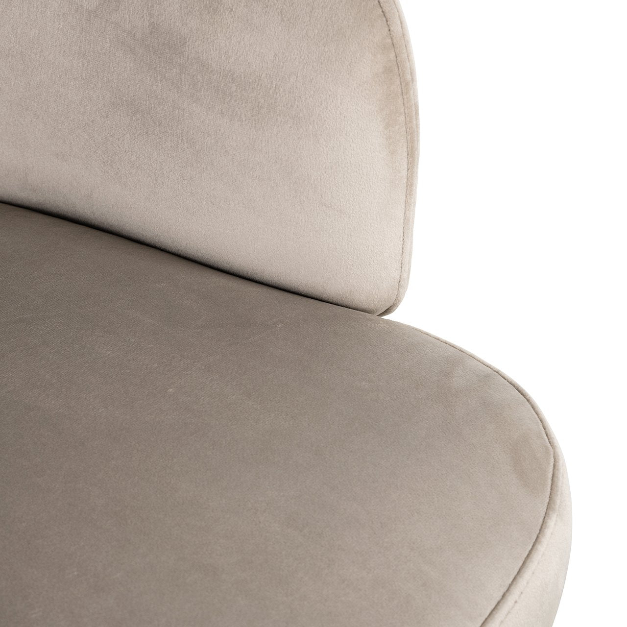 Richmond Interiors Amphara Velvet Chair in Khaki