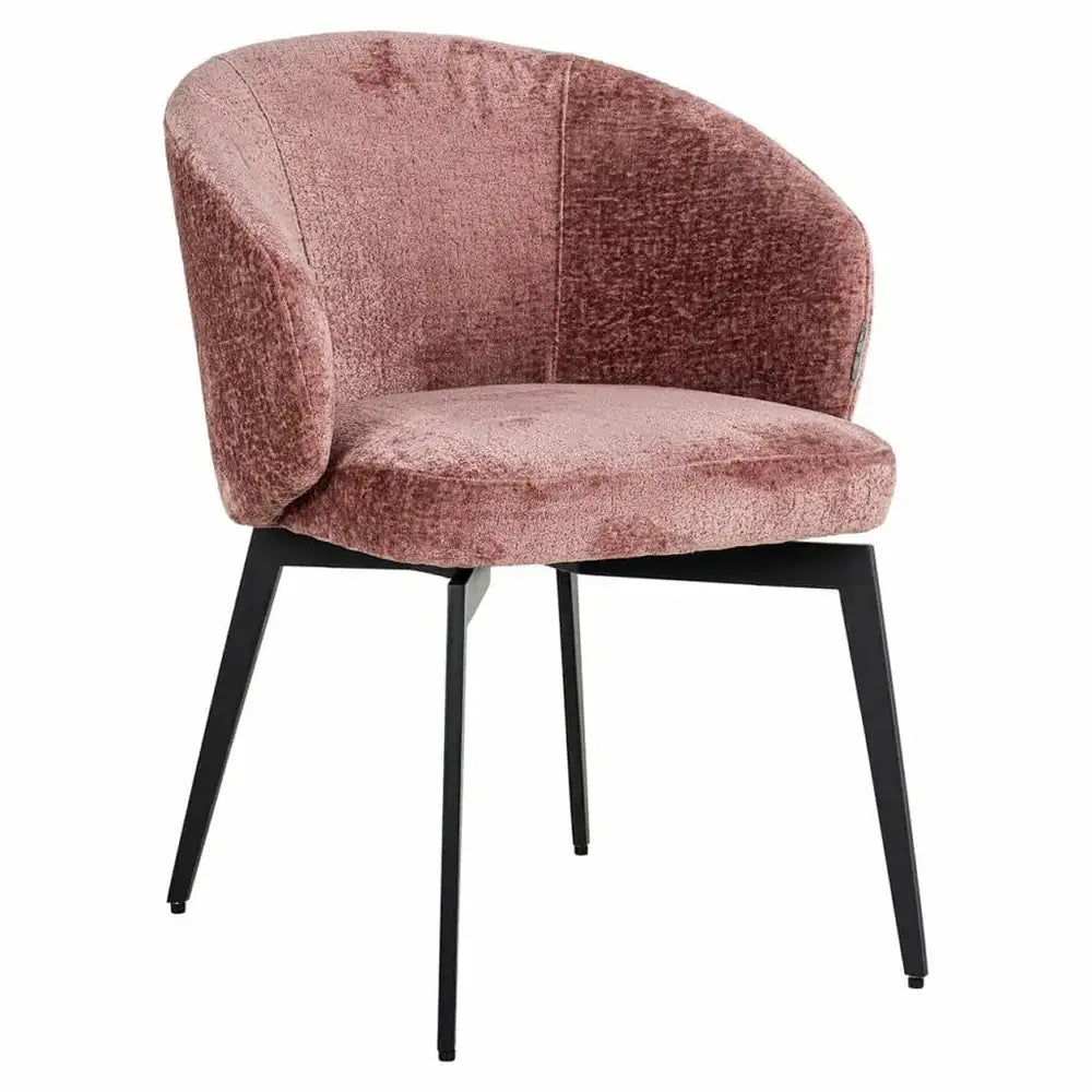 Richmond Interiors Amphara Chenille Chair in Rose