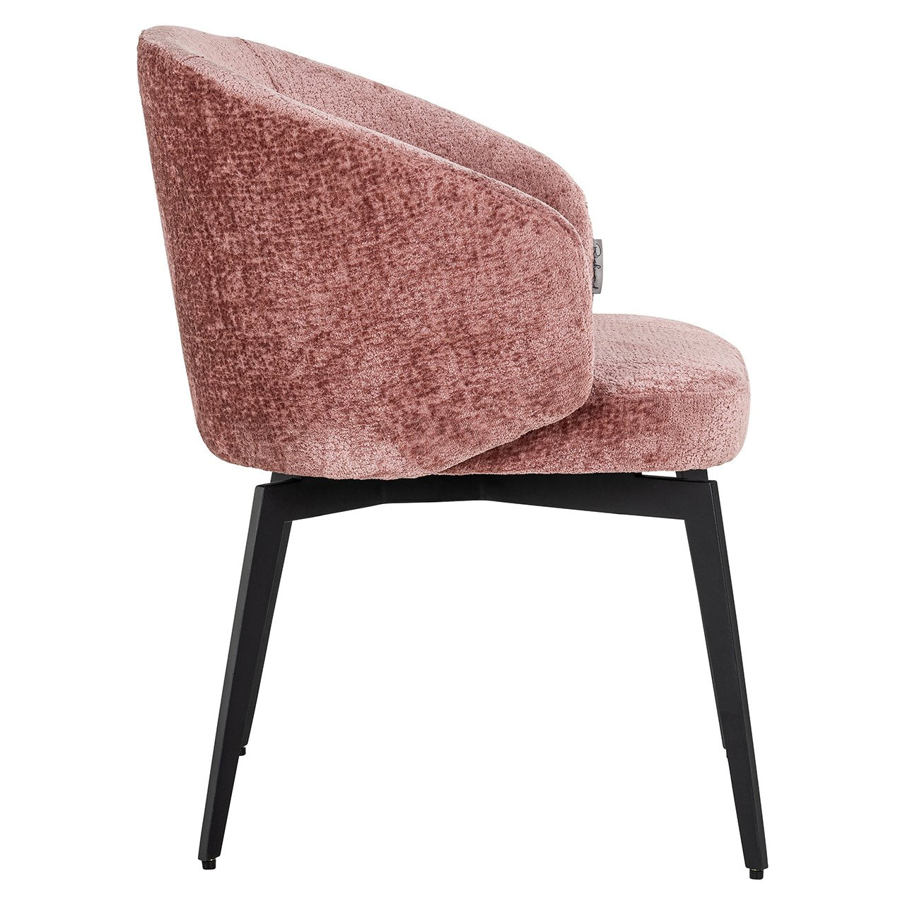 Richmond Interiors Amphara Chenille Chair in Rose