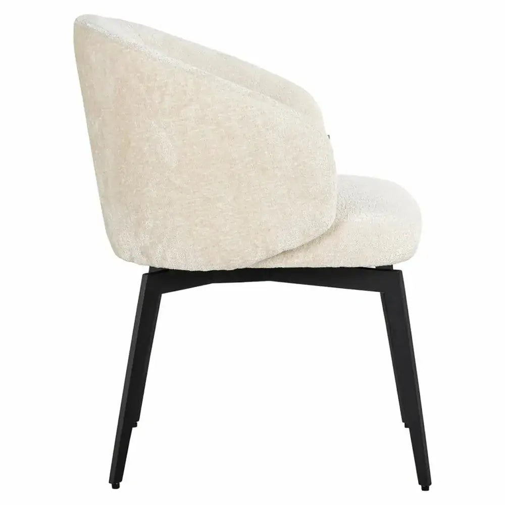  Richmond-Richmond Interiors Amphara Chenille Chair in White-White 485 