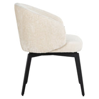 Richmond Interiors Amphara Chenille Chair in White