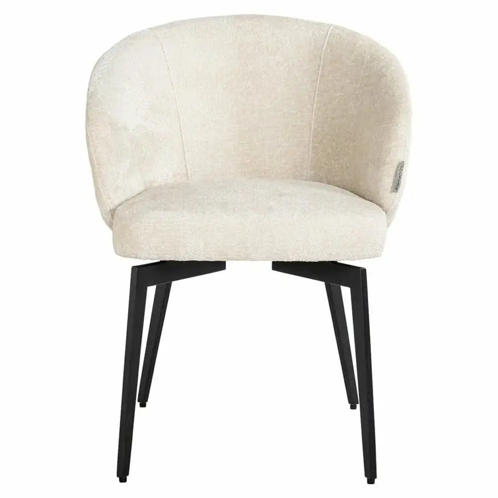  Richmond-Richmond Interiors Amphara Chenille Chair in White-White 861 