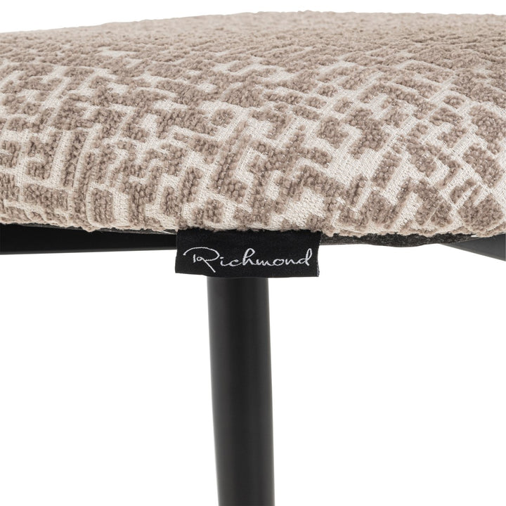Dantes Geometric Bar Stool - Natural Richmond 5