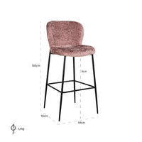 Richmond Interiors Darby Pale Fusion Bar Stool