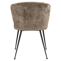 Richmond Interiors Xandra Dining Chair in Stone Chenille Brown