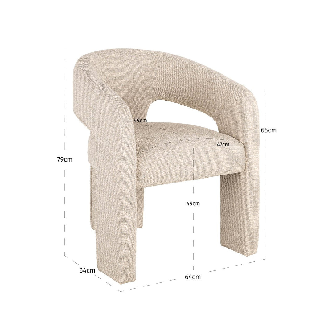 Belle Dining Armchair - Biscotti Richmond 5