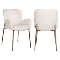 Richmond Interiors Amber Dining Armchair - Cream