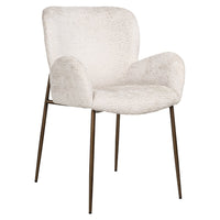 Richmond Interiors Amber Dining Armchair - Cream