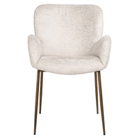 Richmond Interiors Amber Dining Armchair - Cream