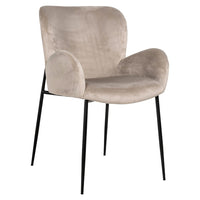 Richmond Interiors Amber Dining Armchair - Khaki