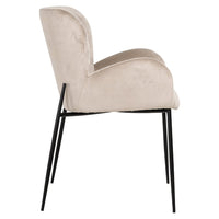 Richmond Interiors Amber Dining Armchair - Khaki