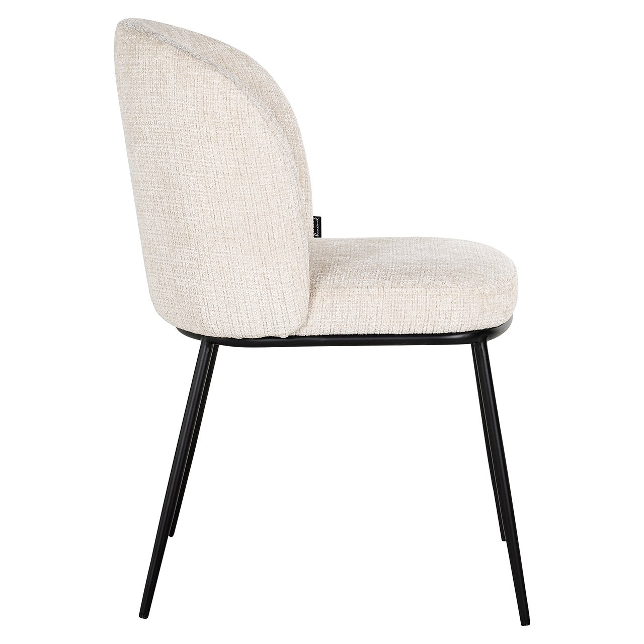 Richmond Interiors Elvi Chair in Beige Chenille