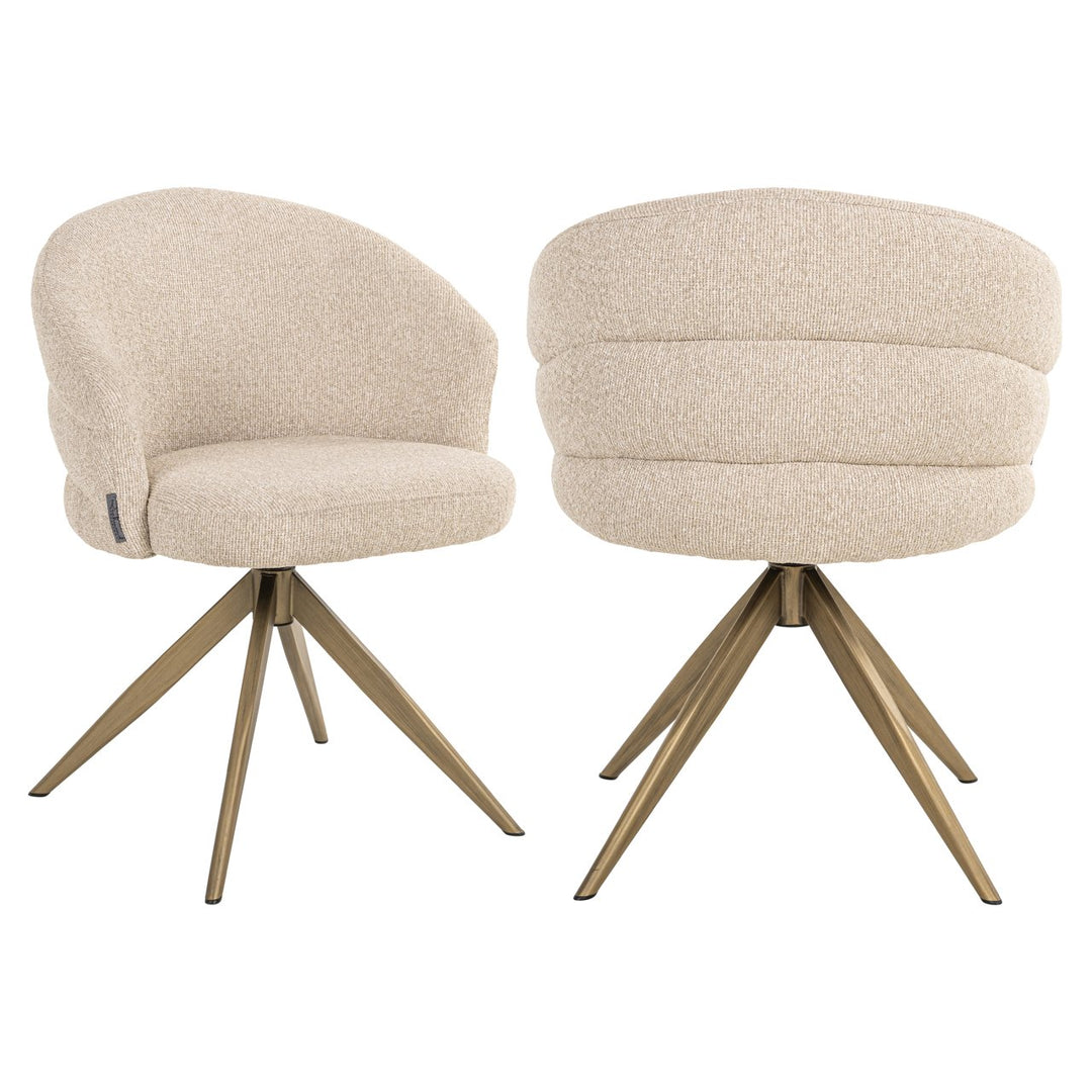 Zendaya Swivel Chair - Biscotti Richmond 6