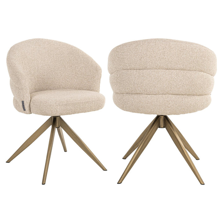 Zendaya Swivel Chair - Biscotti Richmond 6