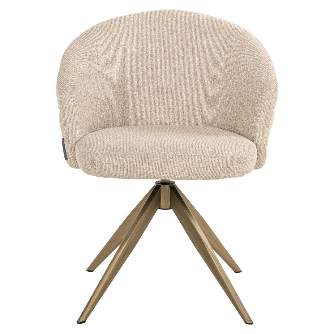 Zendaya Swivel Chair - Biscotti Richmond 1