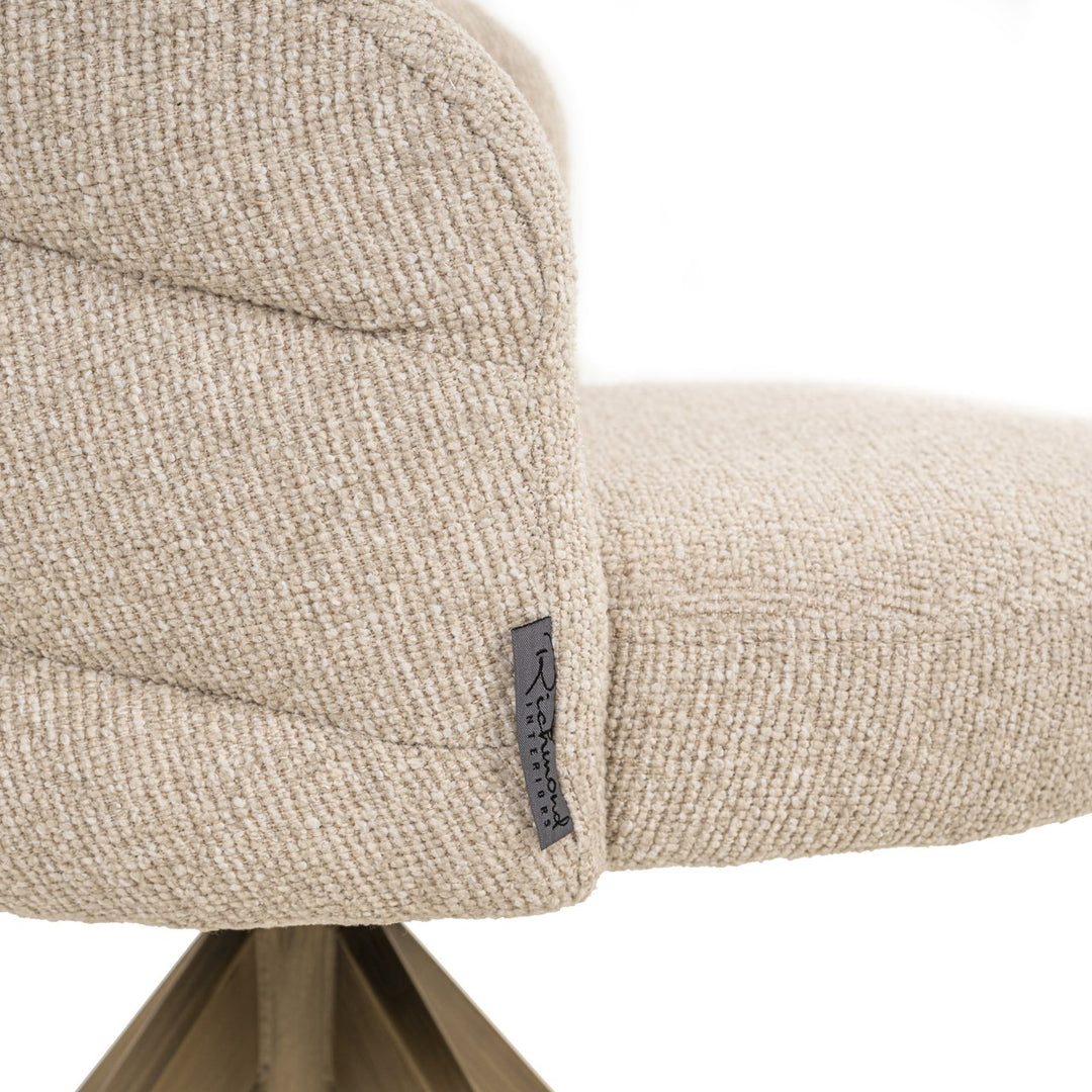 Zendaya Swivel Chair - Biscotti Richmond 12