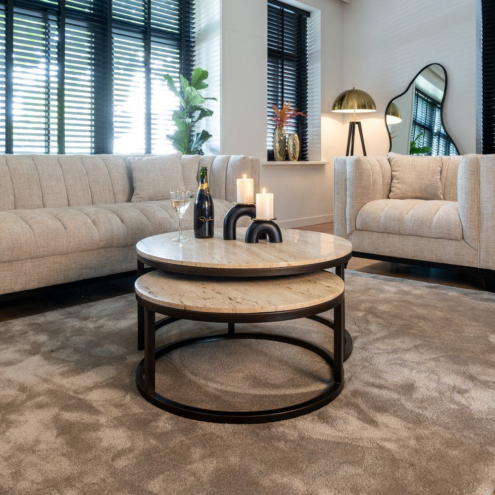 Avalon Set of 2 Round Coffee Tables - Bronze Richmond 2