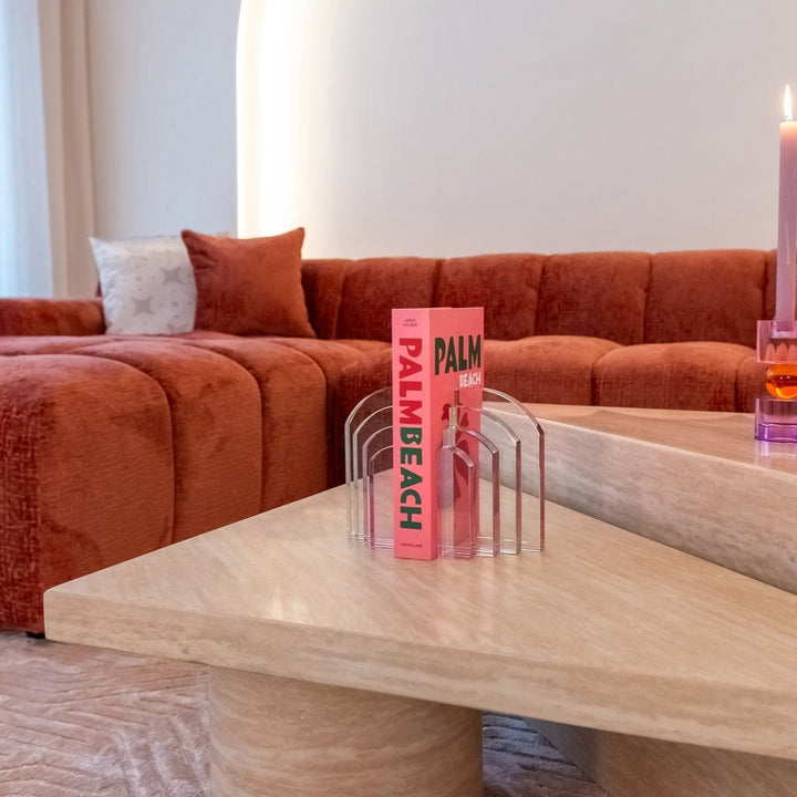 Fictus Set of 2 Coffee Tables - Faux Travertine Richmond 6