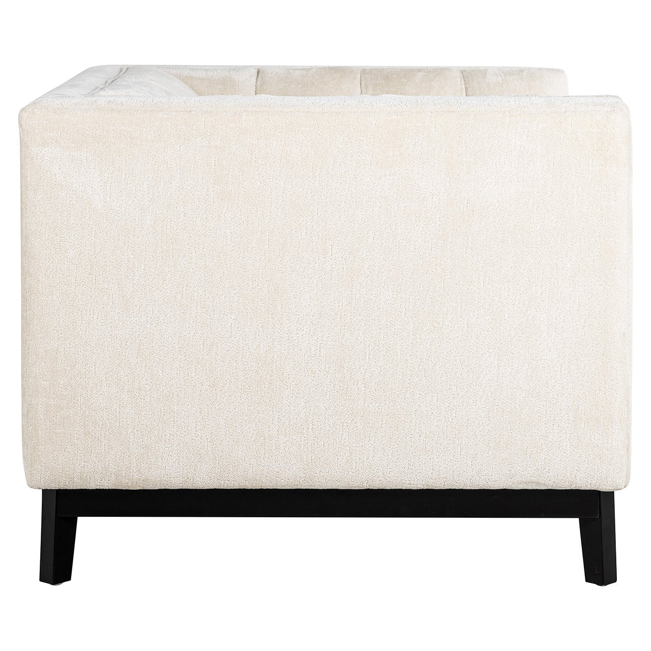 Richmond Interiors Beaudy Armchair in White Chenille