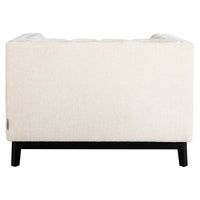 Richmond Interiors Beaudy Armchair in White Chenille