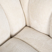 Richmond Interiors Beaudy Armchair in White Chenille