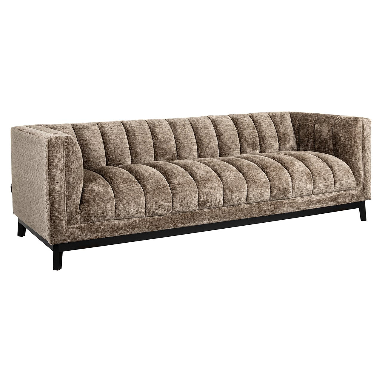 Richmond Interiors Beaudy Sofa in Stone Chenille