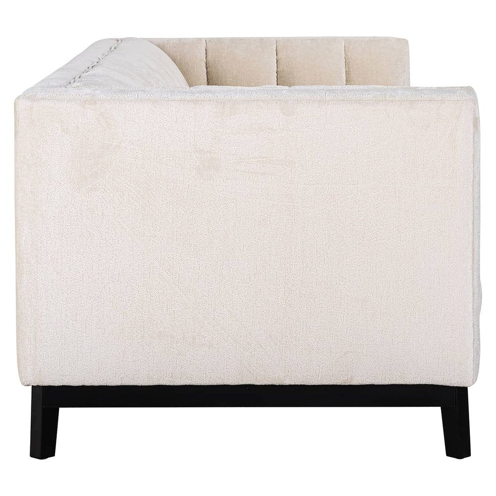 Richmond Interiors Beaudy Sofa in White Chenille