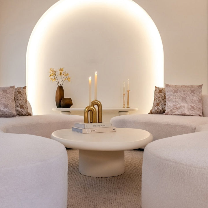 Bloomstone 1 Leg Oval Coffee Table Richmond 4