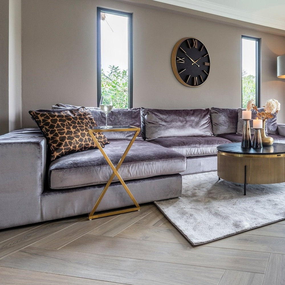 Paramount Sofa Table - Brushed Gold Richmond 3