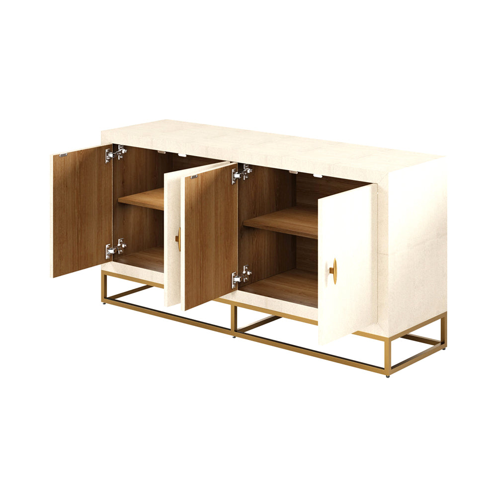 DI Designs Hampton Sideboard - Ivory Shagreen