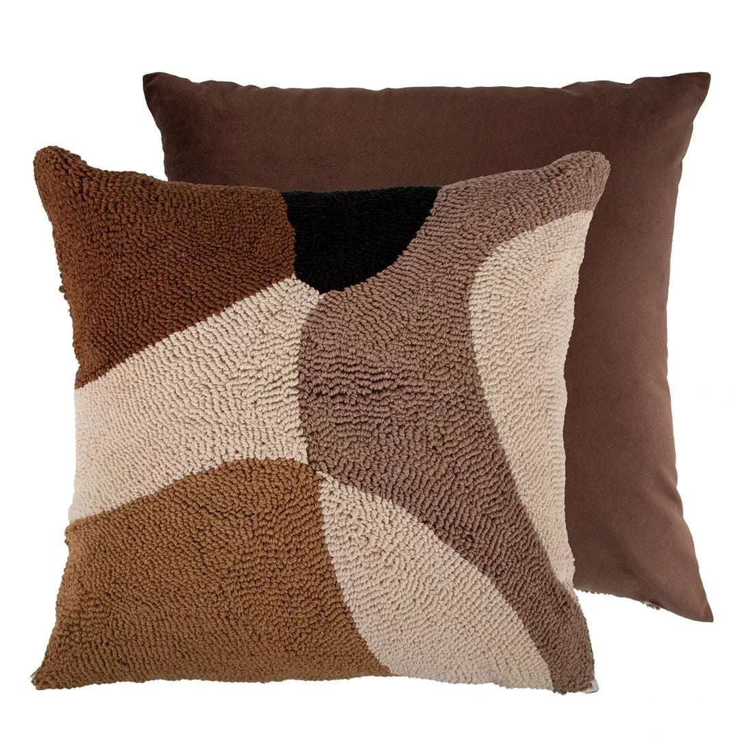 Cedar Abstract Looped Cushion 45x45cm
