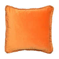 Malini Meghan Cushion in Orange with Fringe Detailing | Outlet